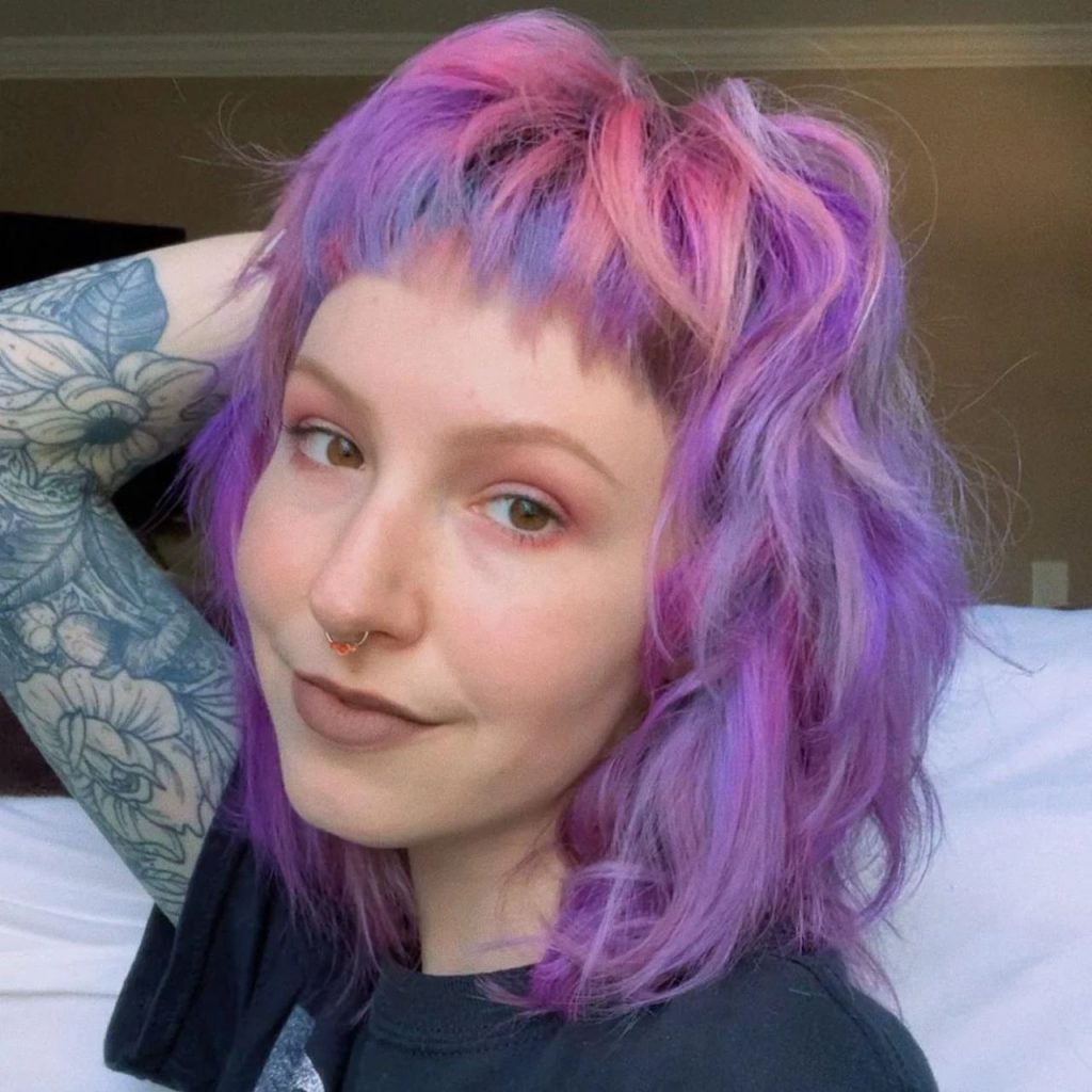 Sexy Purple and Pink Hairs
