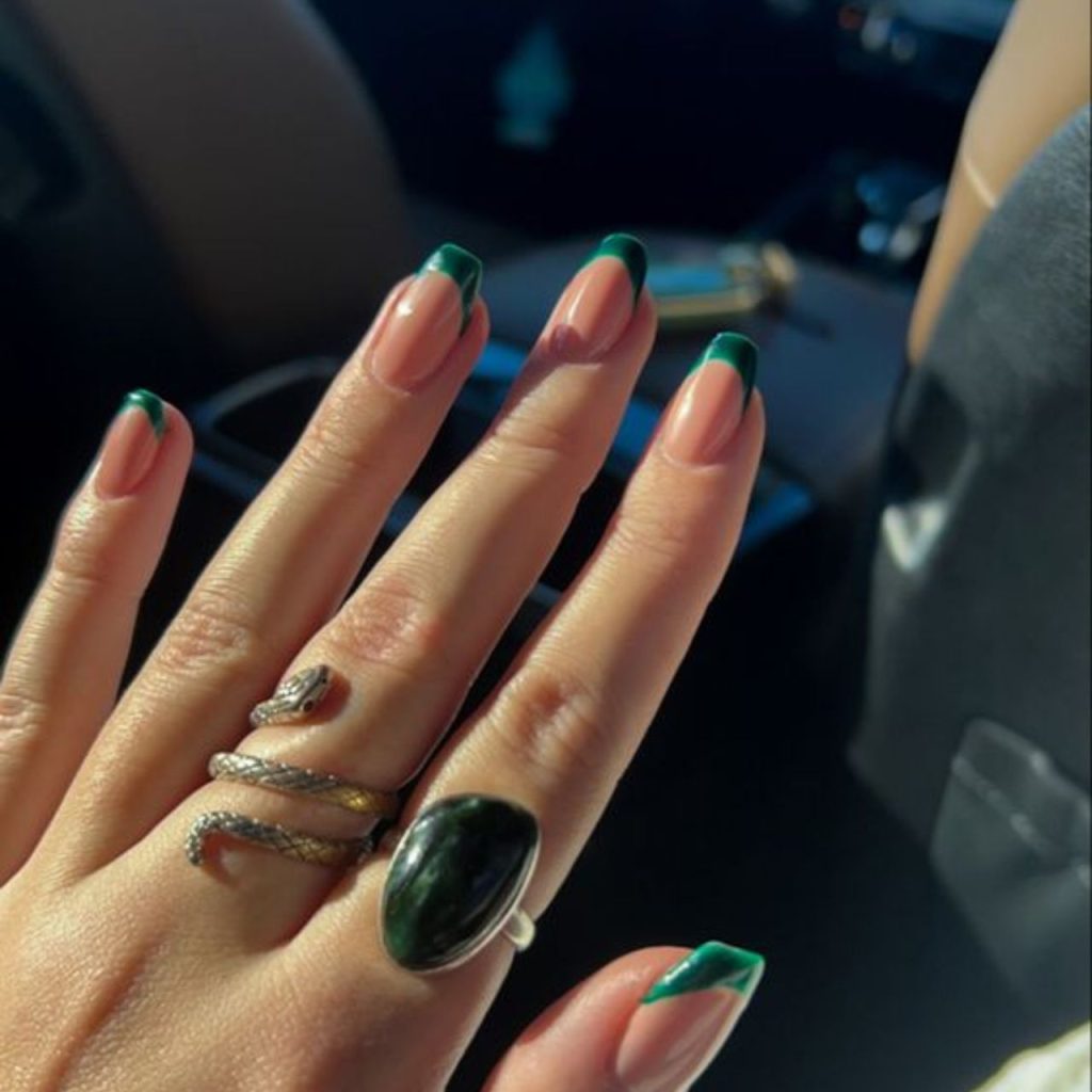 Alpine Green Nails