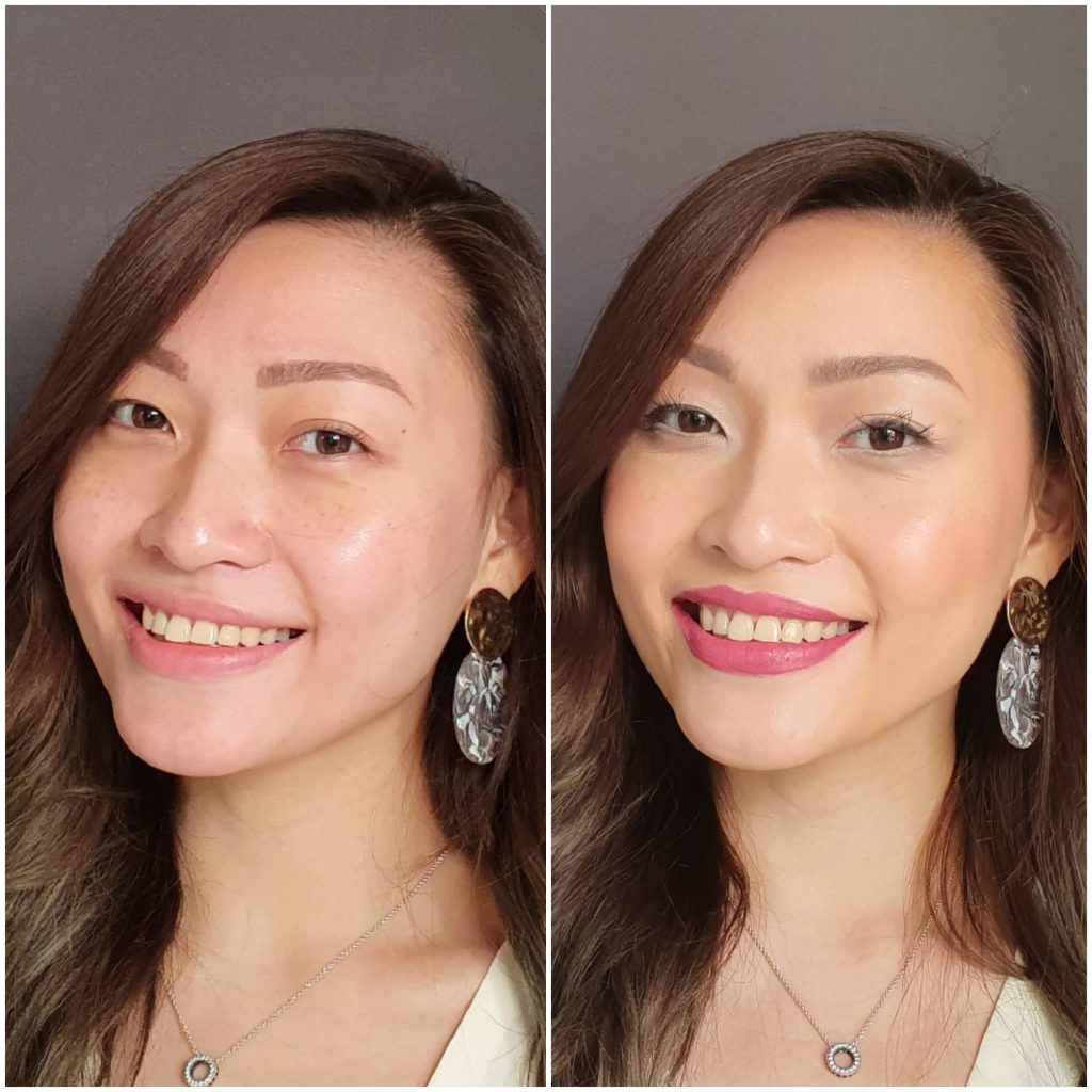 Crunchi Makeup Before and After Look