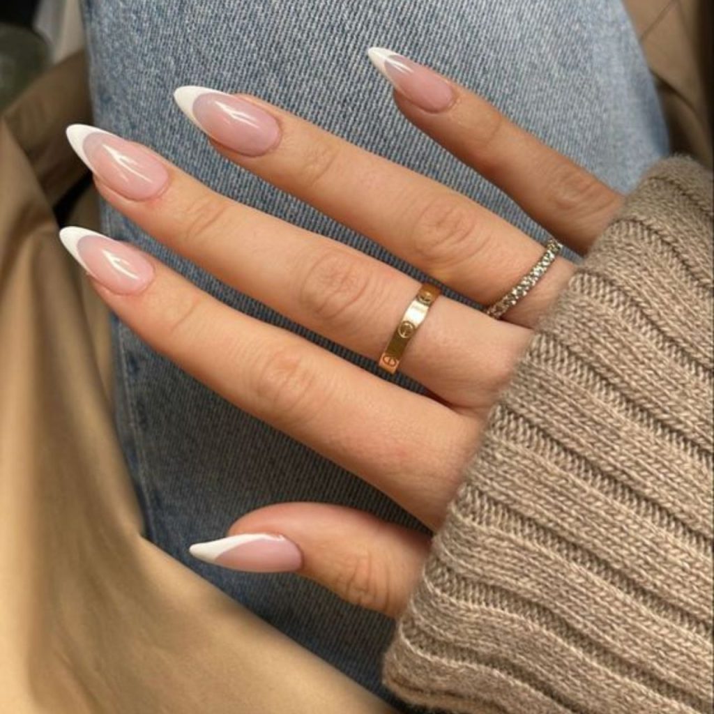 Coffin French Nails