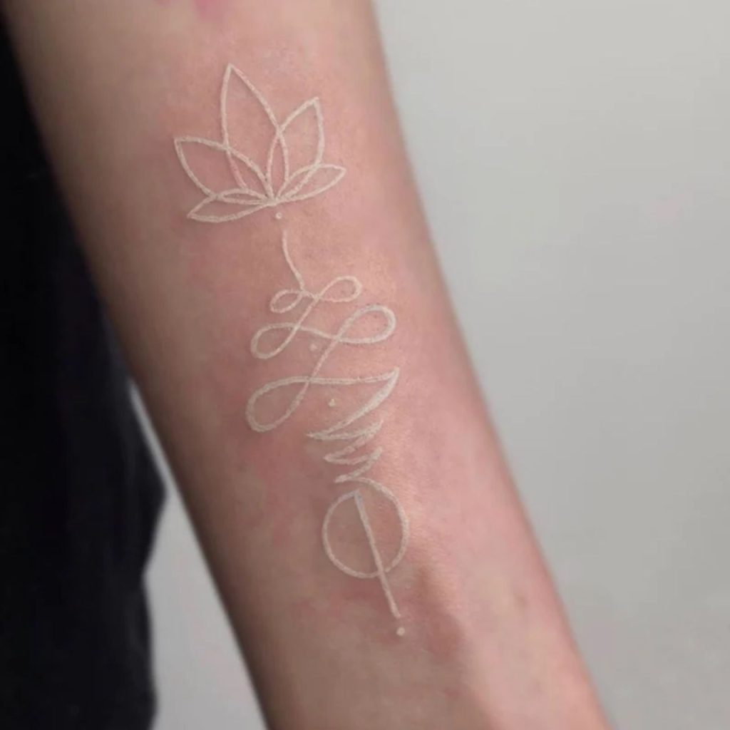 White Flower Tattoo Design