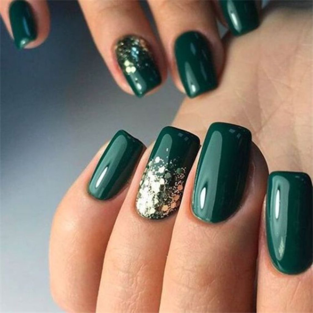 Stylish Green Acrylic Colors for Nails 