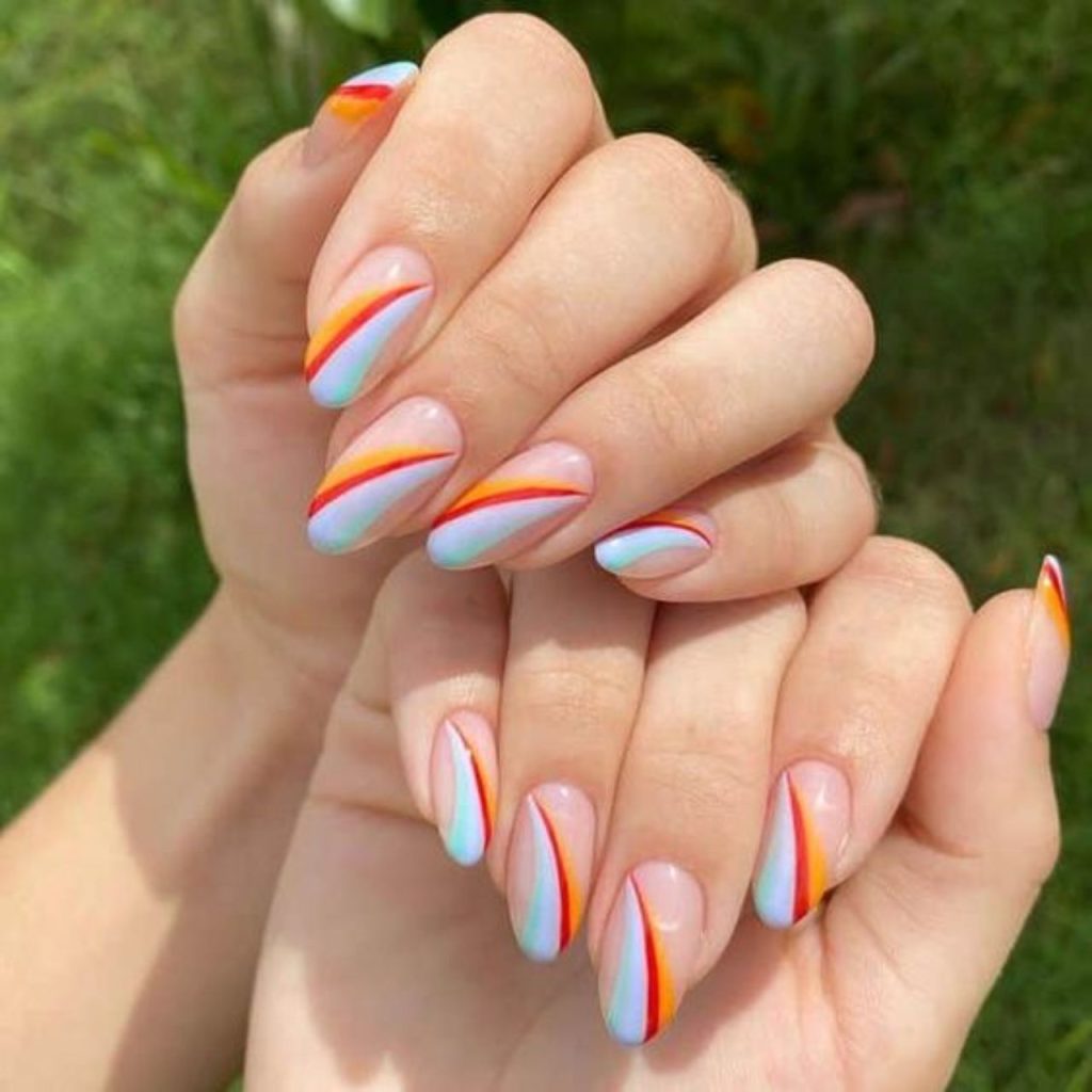 Multiple Colours Nails