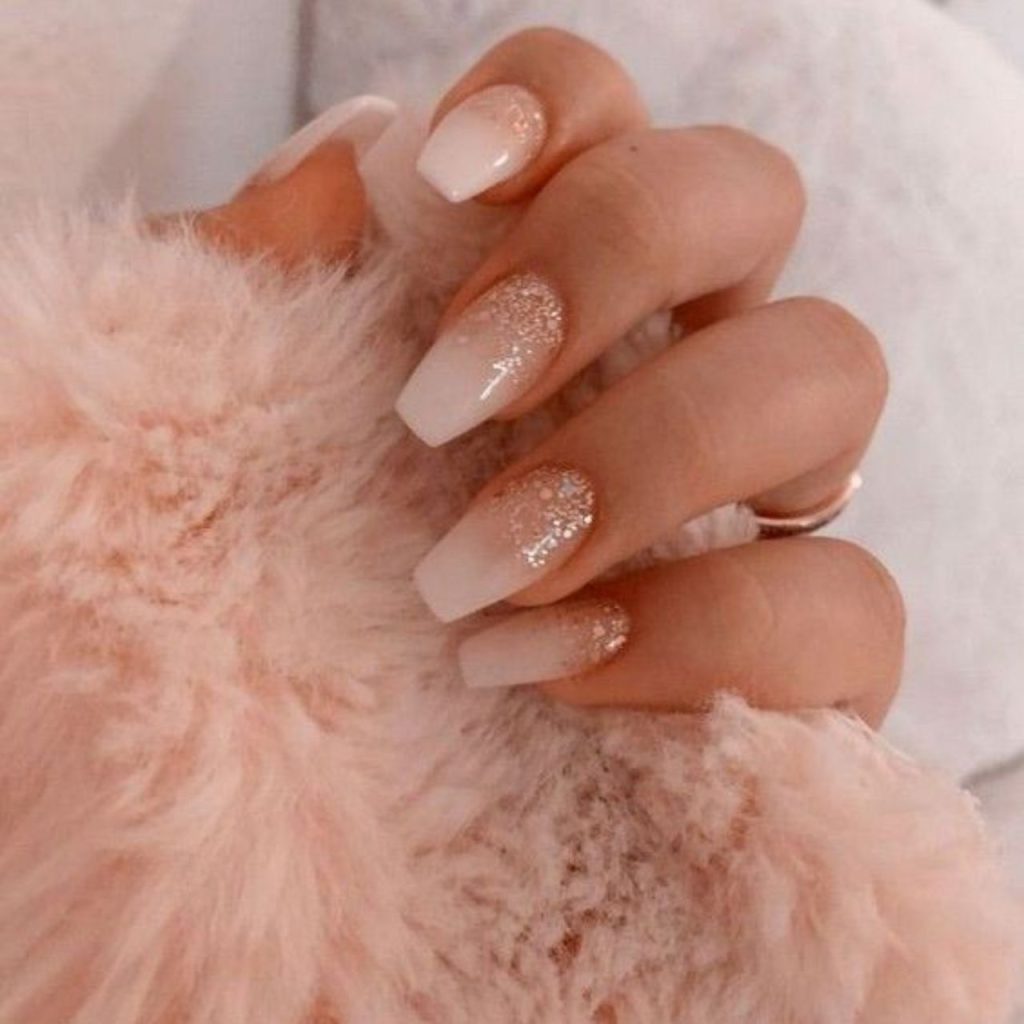 Rose Gold Ombre Dip Nail Designs