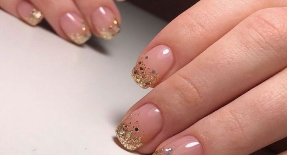 Rose Gold Ombre Nails