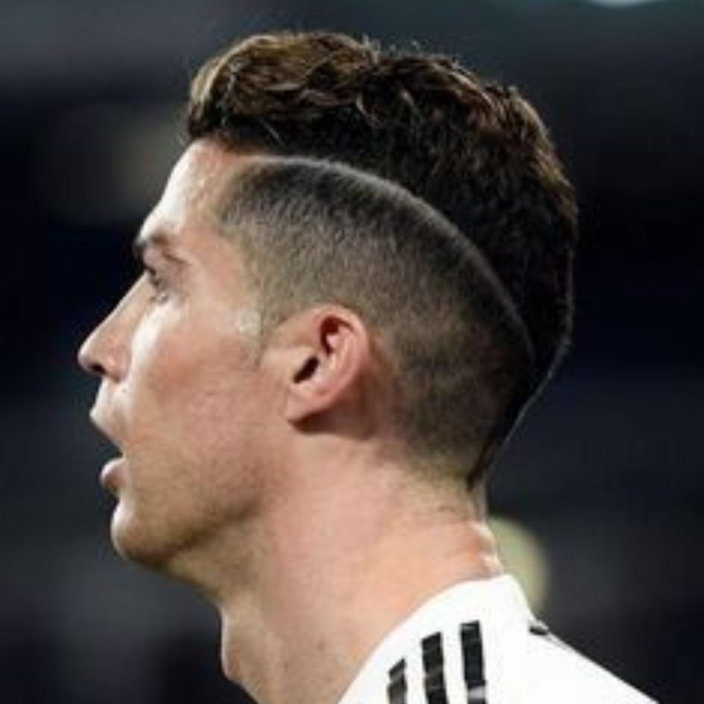 Cristiano Ronaldo Hairstyle Shaved Gap 