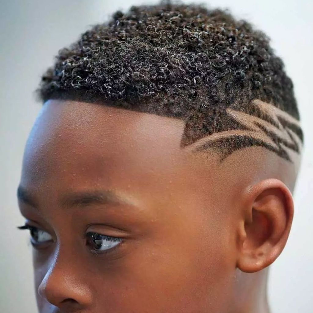 Razored Black Boy Haircut
