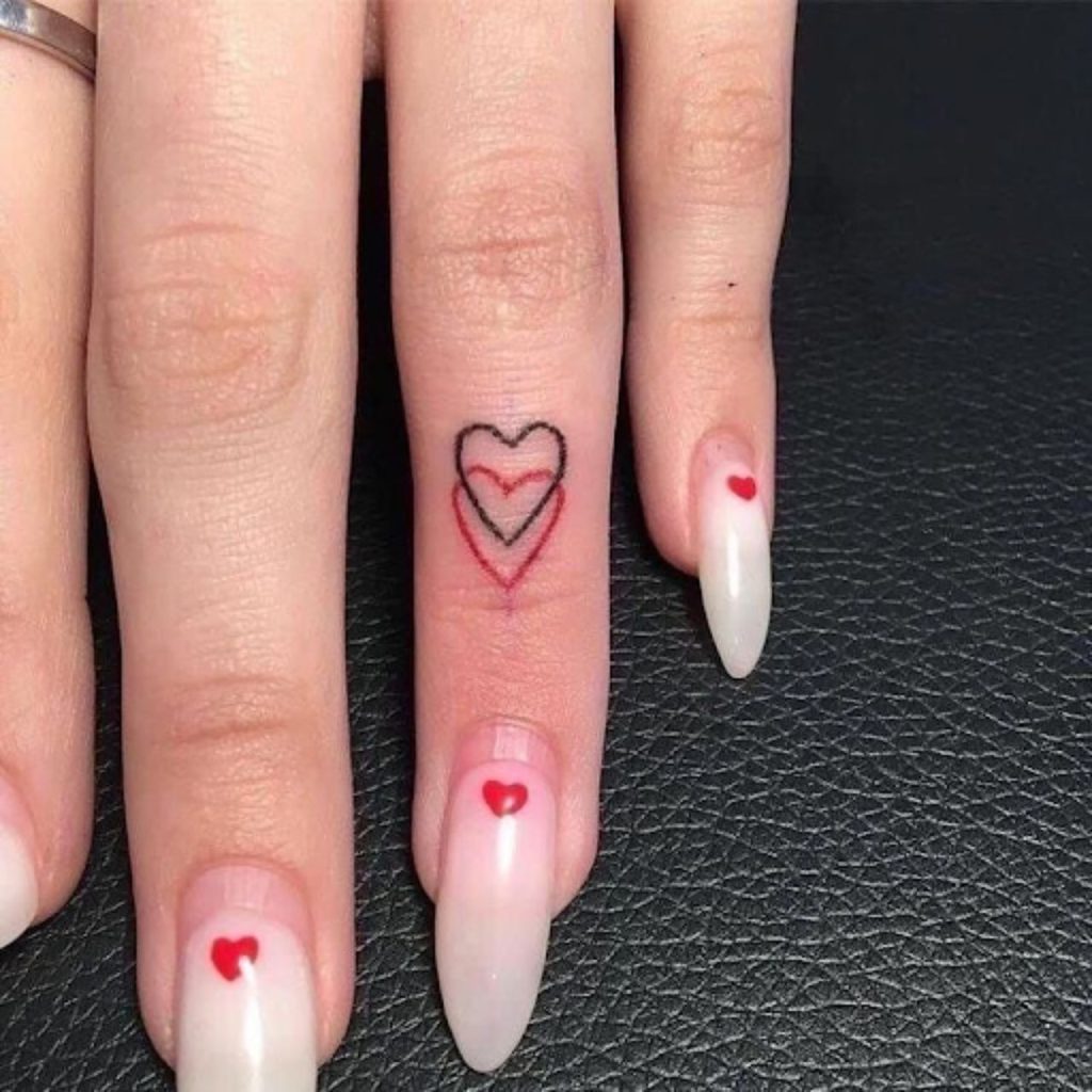 Twin Heart Tattoo Designs
