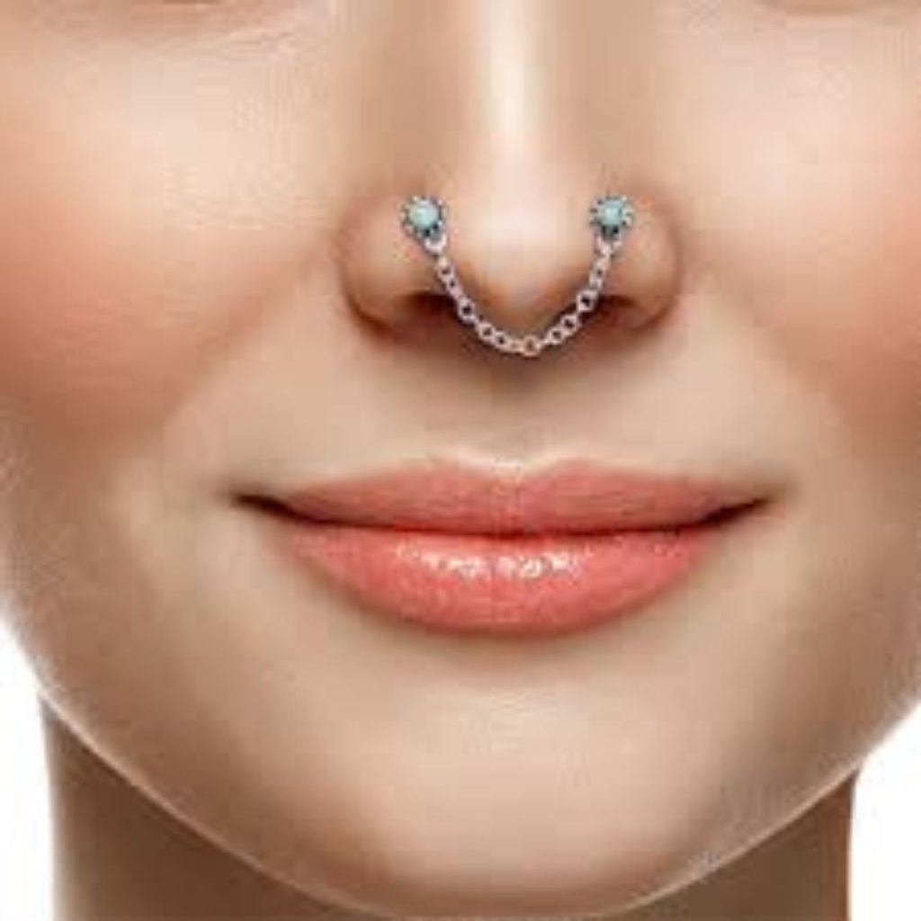 Chain Nose piercing Styles