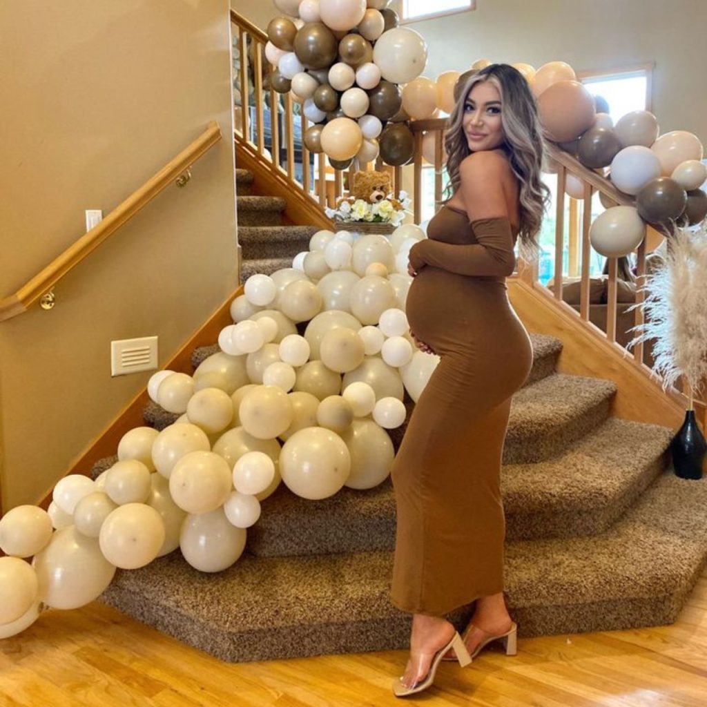 Brown Baby Shower Dress for Gorgeous Look