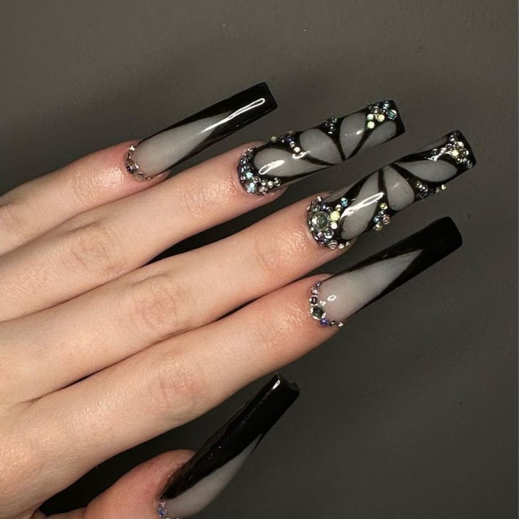 Black Butterfly Nail Designs for a Glamorous Look