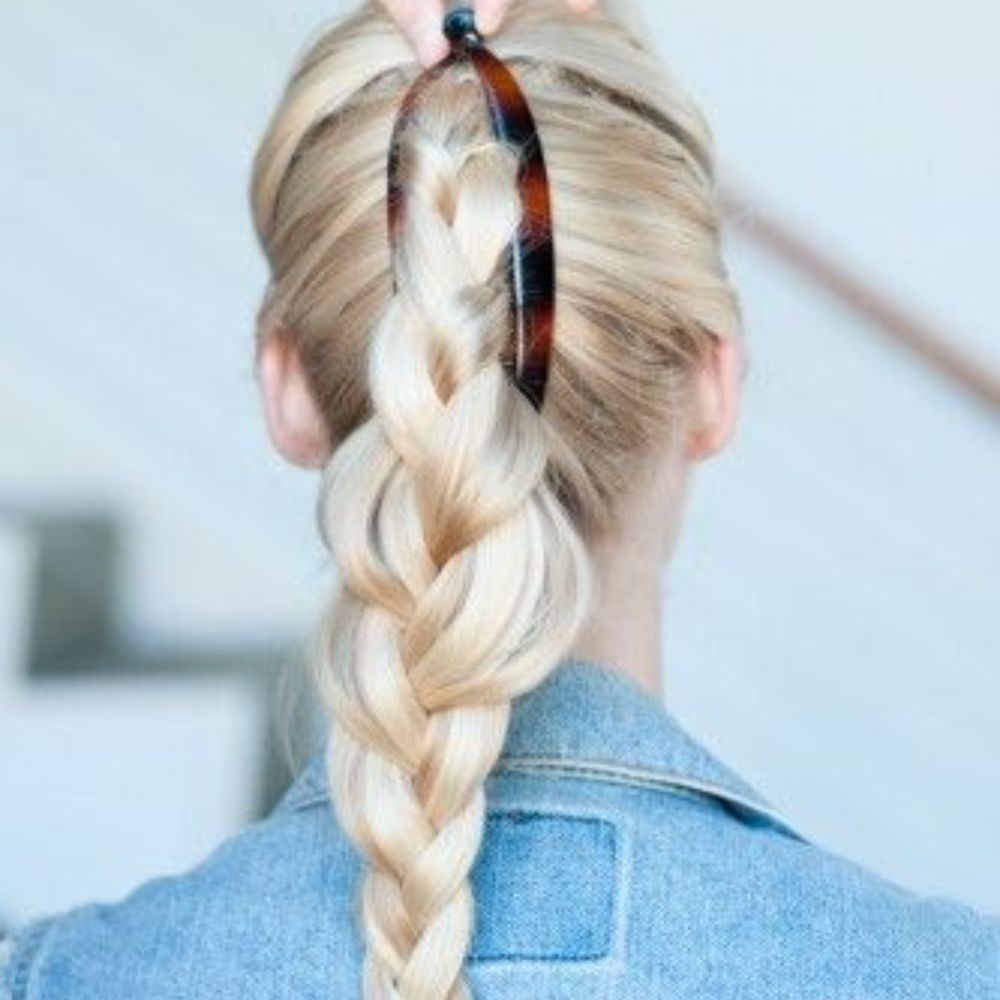 Braided Banana Clip Hairstyle For Thick Hair