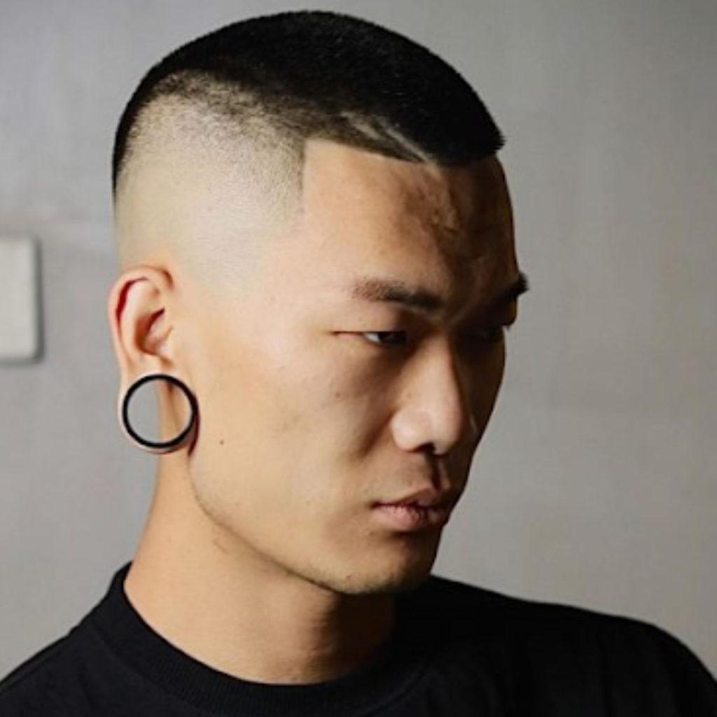 Buzzcut Down Drop Fade Haircut for Men Sexy Look