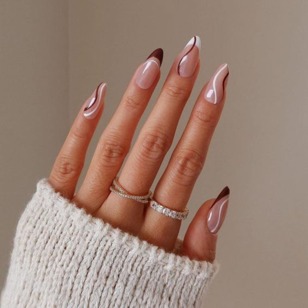 Acrylic Classy Short Nail Designs For Dazzling Look