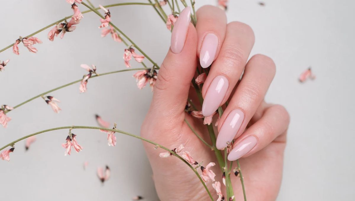 Clear Pink Nails