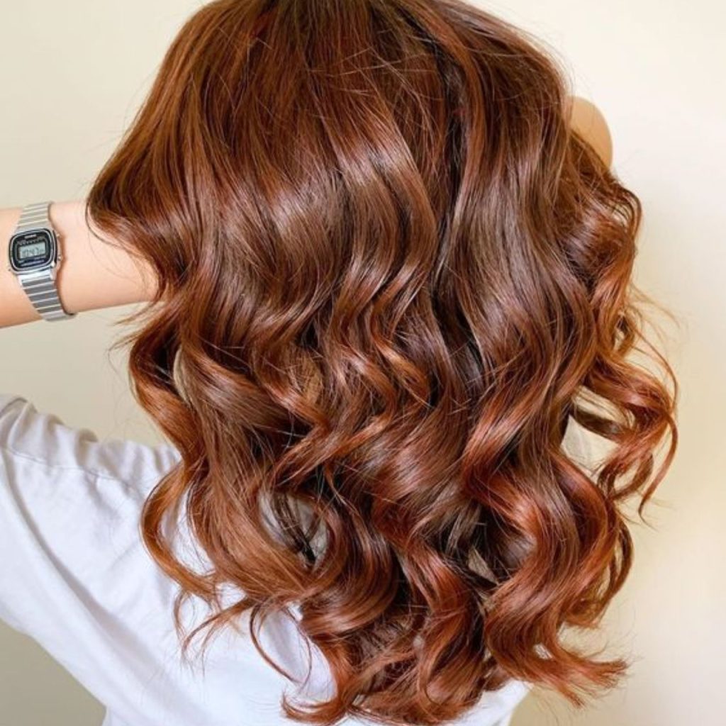 Copper Mahogany Hair Color for Galm Look