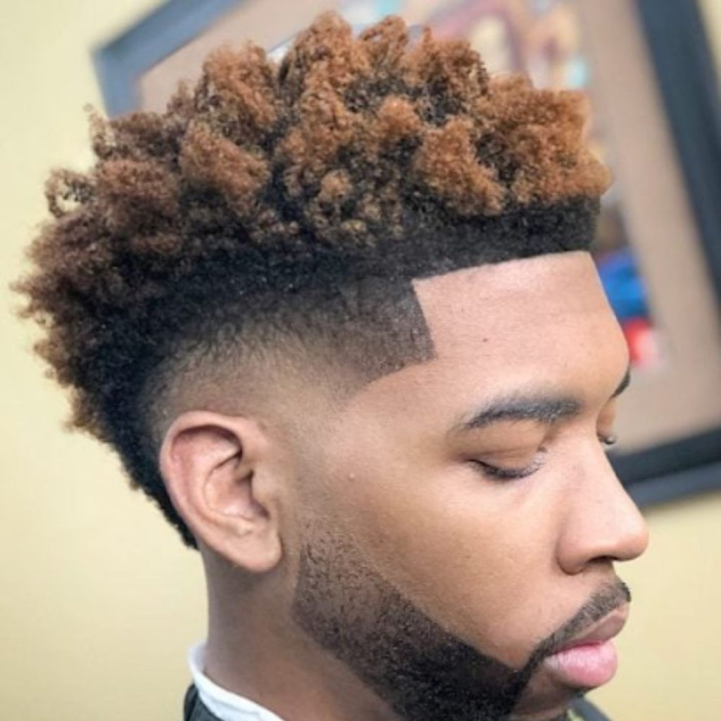 Dyed Drop Fade Haircut for Men Sexy Look