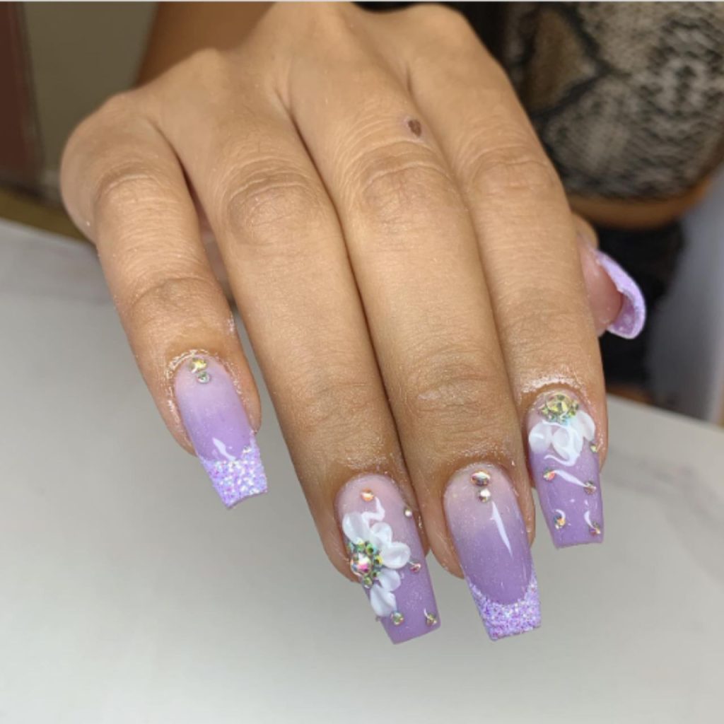 Flowery Lavender Sparkle