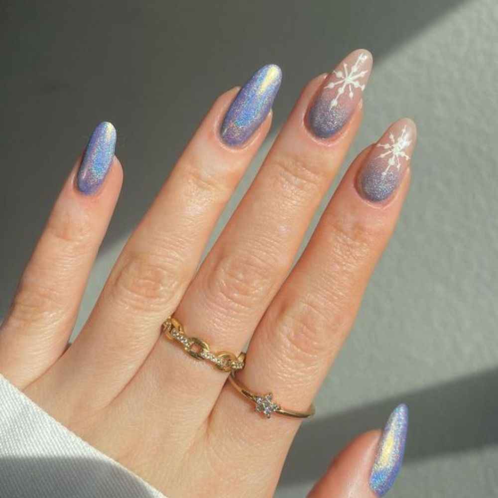 Glittery Galaxy Nails for your Galm Birthday Look