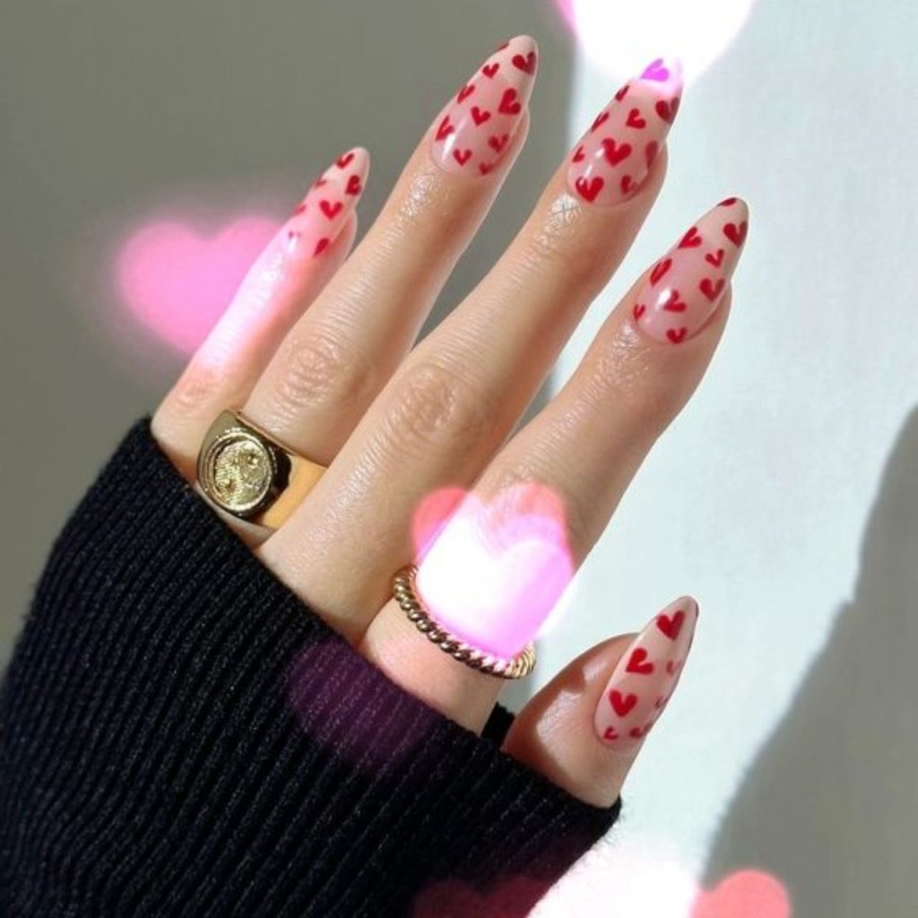 Heart Nail Designs for Chic Look