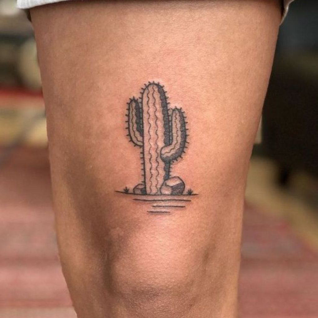 Knee Thigh Tattoos Men for Bold Statement
