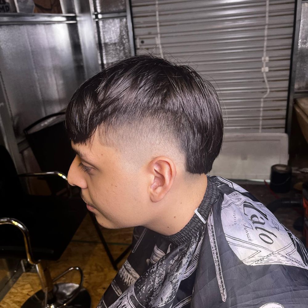 Long Low Burst Fade Haircut For A Clean Look