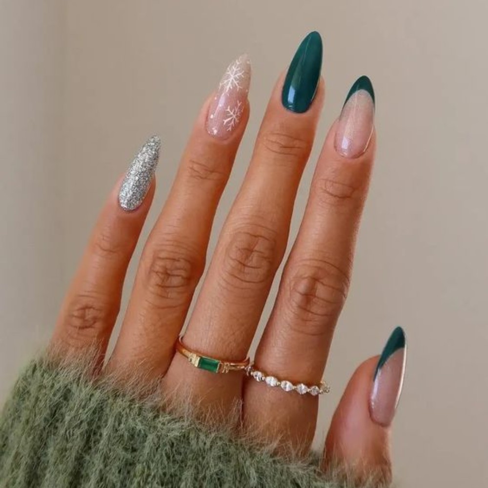 Marble Winter Nail Designs For Graceful Look