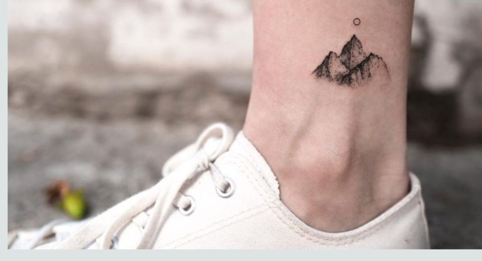 Minimal Mountain Tattoo