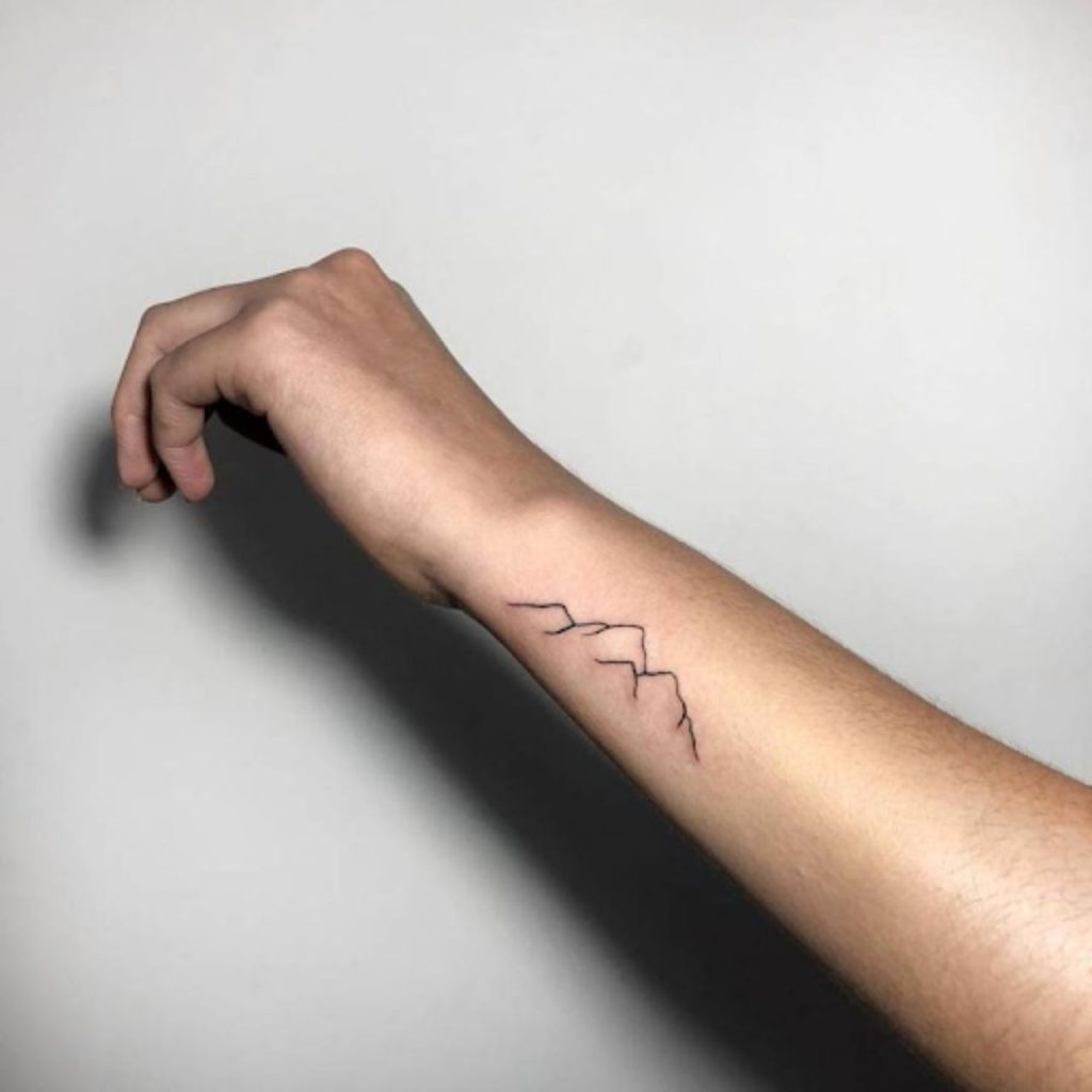 Pretty Minimal Mountain Tattoo Trendy and Edgy Look