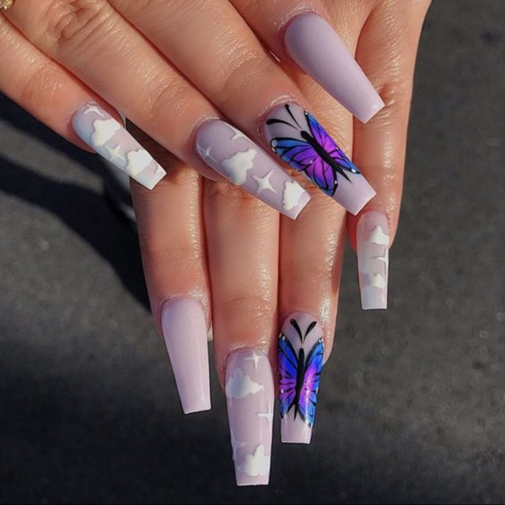 Dreamy Butterfly Nail Designs for a Glamorous Look