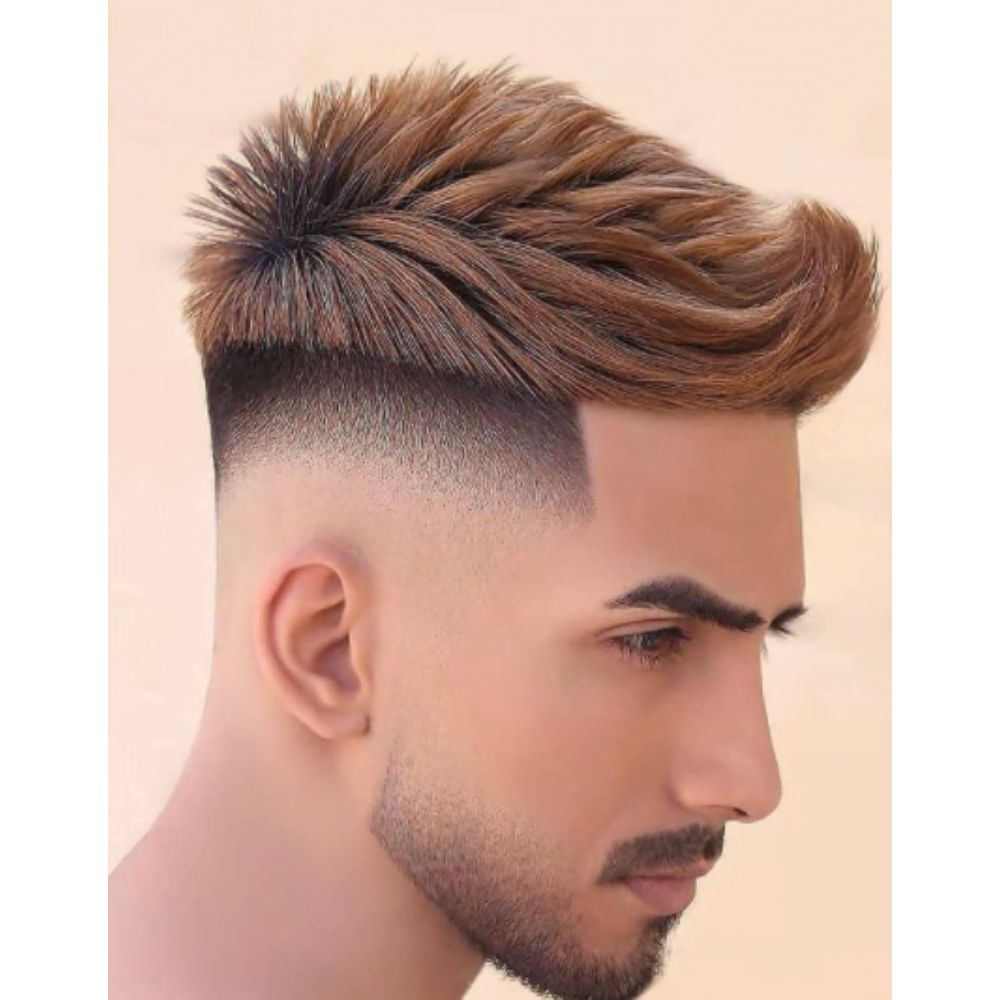 Quiff Low Burst Fade For A Clean Look