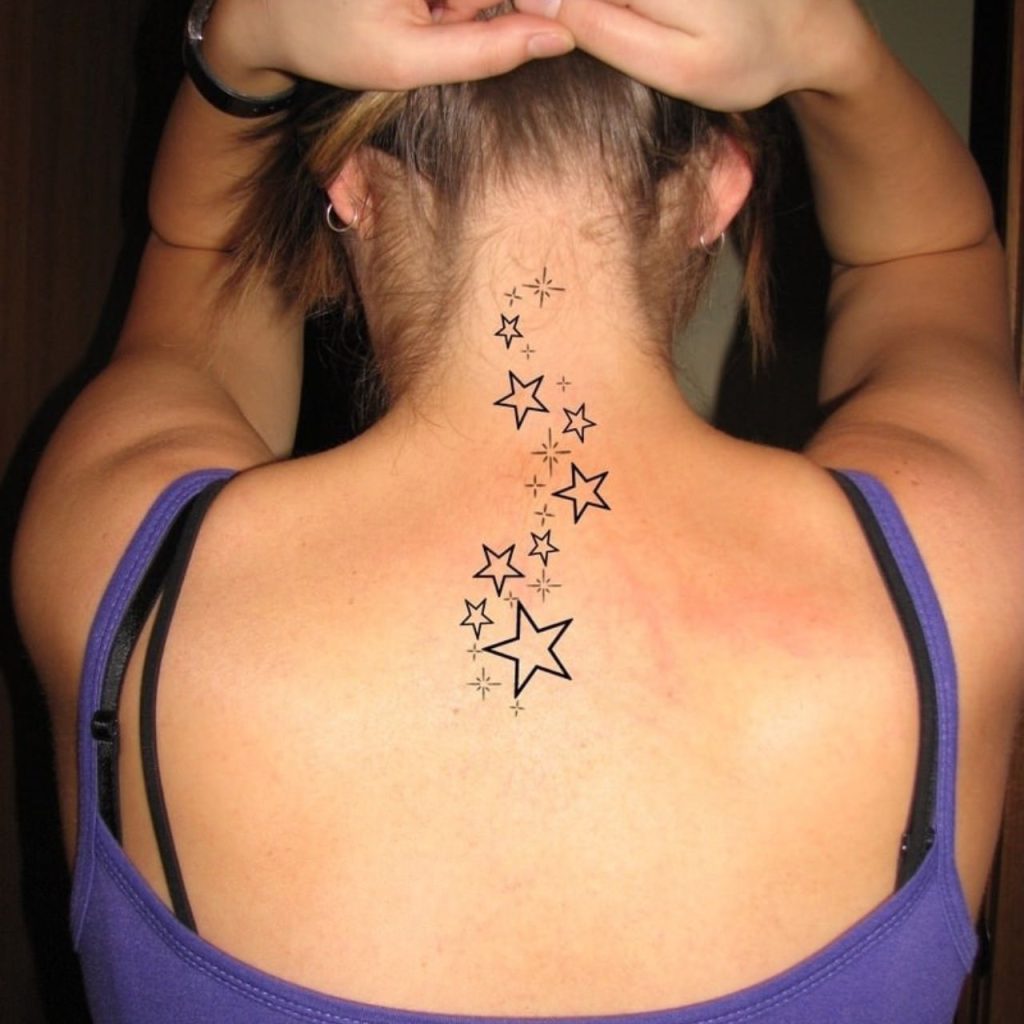 Shimmering Star Tattoo for Chic Look