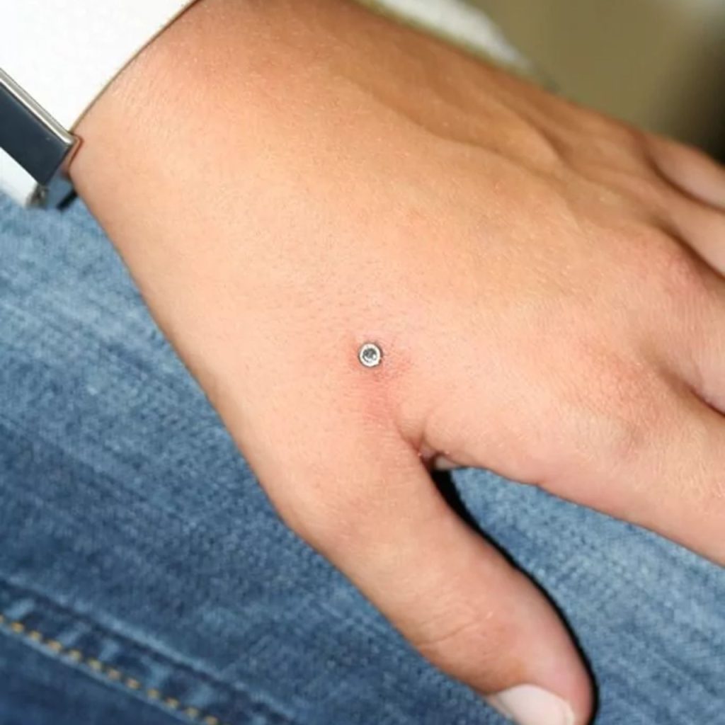 Single Hand Piercing for Natural Look