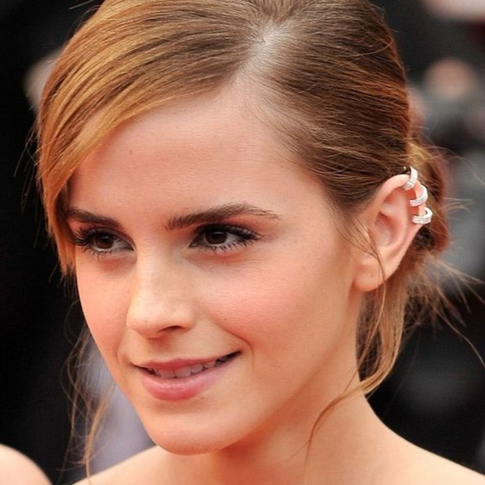 Triple Forward Helix Piercing Emma Watson Look