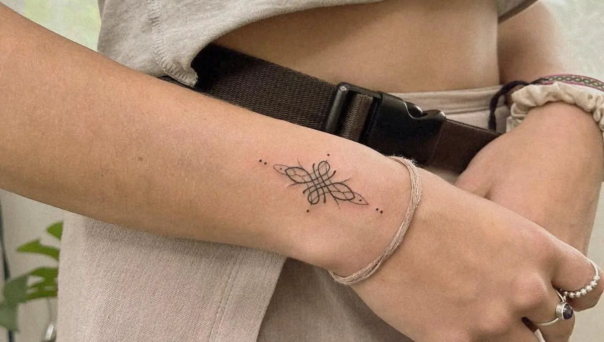 Wrap Around Flower Wrist Tattoos