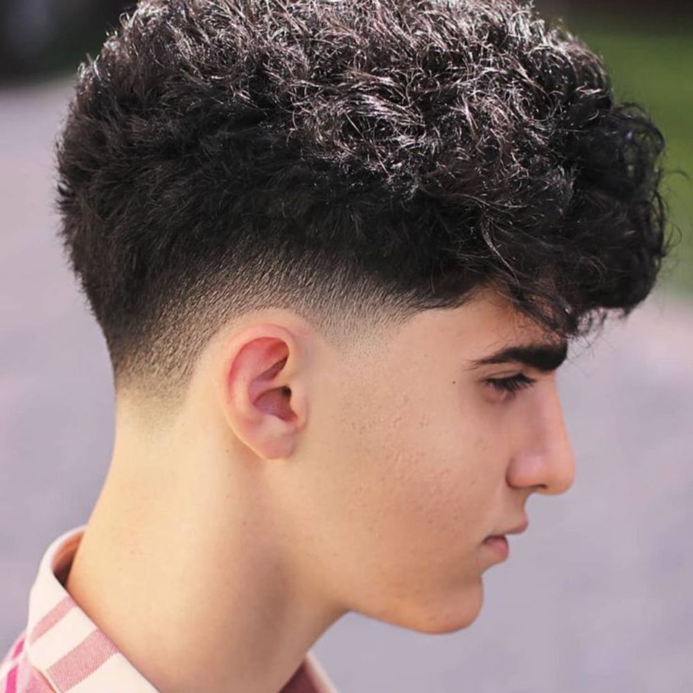 Drop Mid Skin Fade for Chic Look