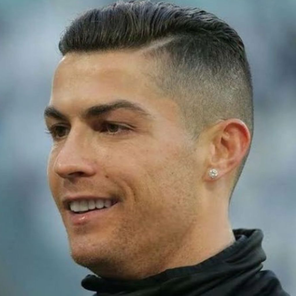 Ronaldo's Popular Haircut, Faux Hawk with Shaved Sides