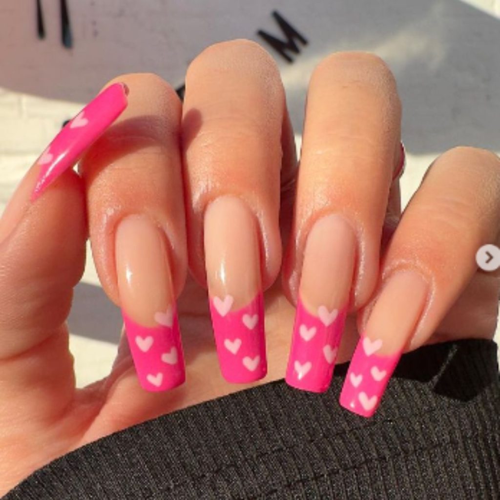 Pink Hearted Tips