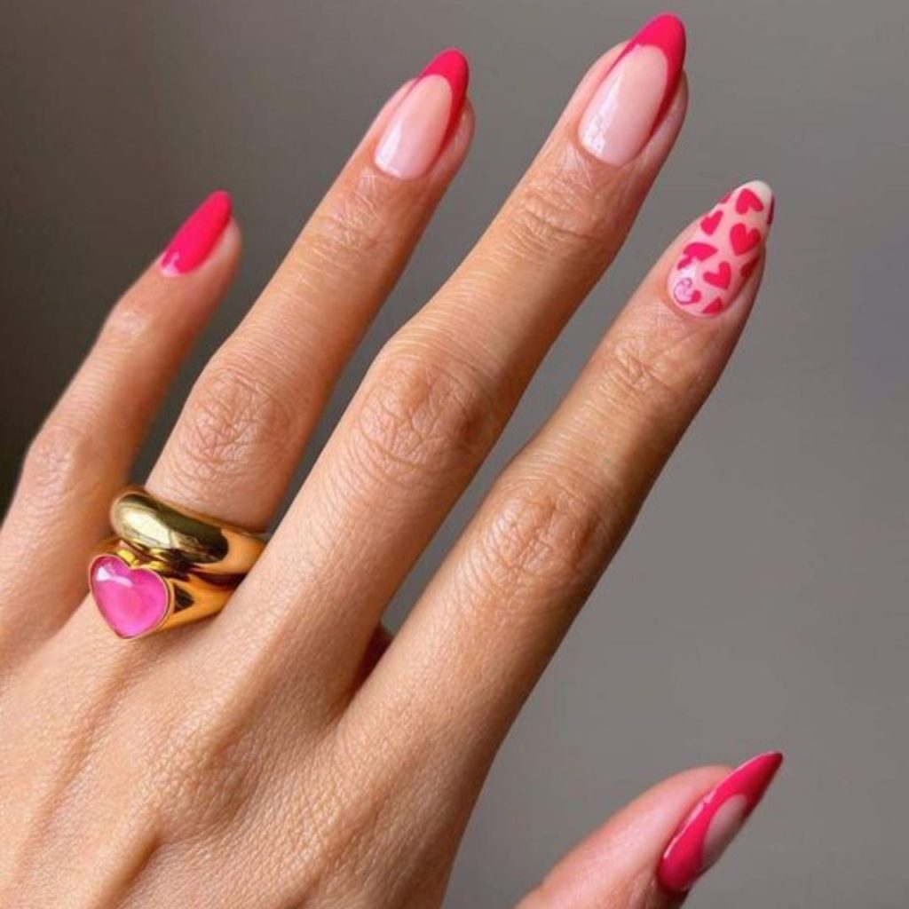 Pink Valentines Day Nails for Your Magical Manicure Design