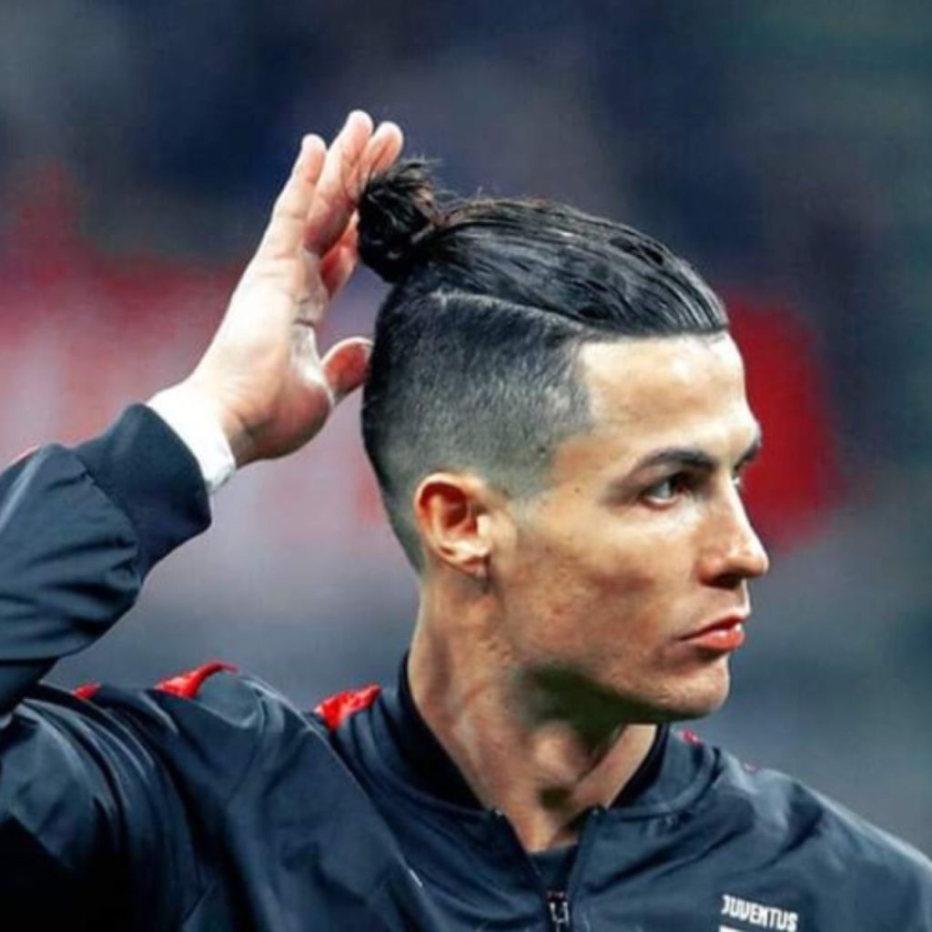 Achieve Ronaldo's Man Bun Hairstyle Look