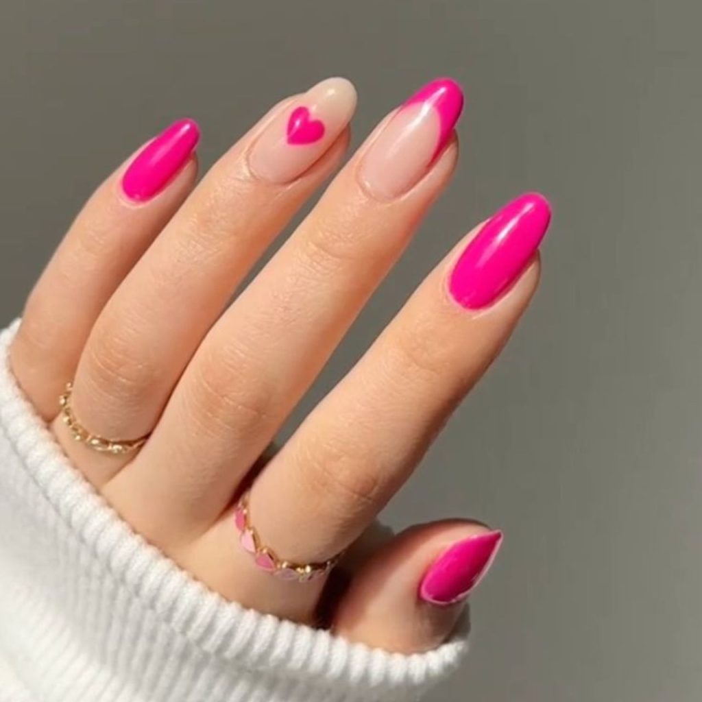 Short Pink Valentines Day Nails for Your Magical Manicure Design