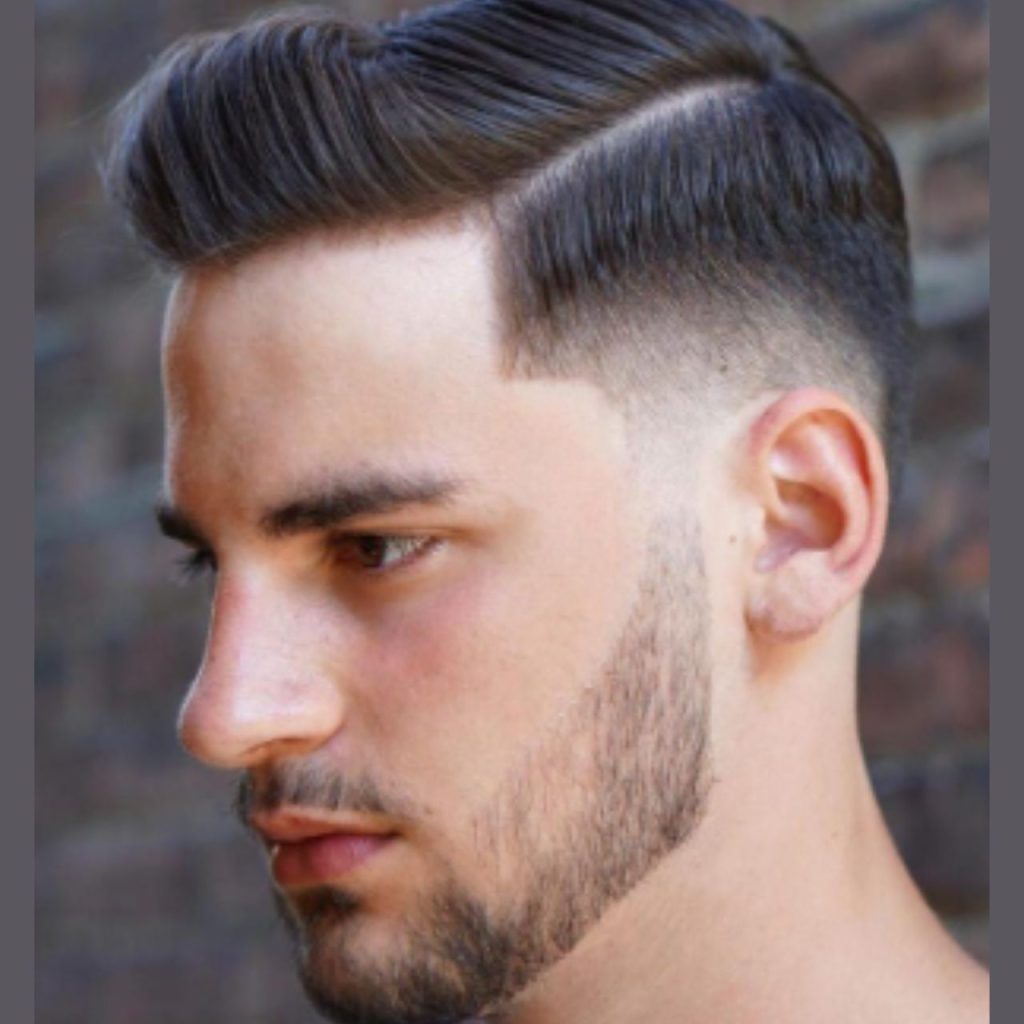 Classic Side Part Tapered Fade Cut
