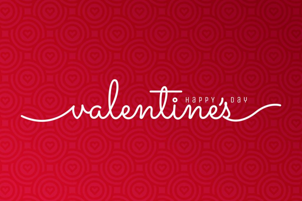 Red Minimalistic Valentine Wallpaper