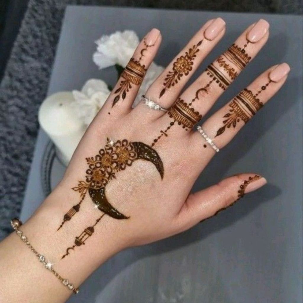 Cosmic Connection Chand Mehndi Design For This Eid