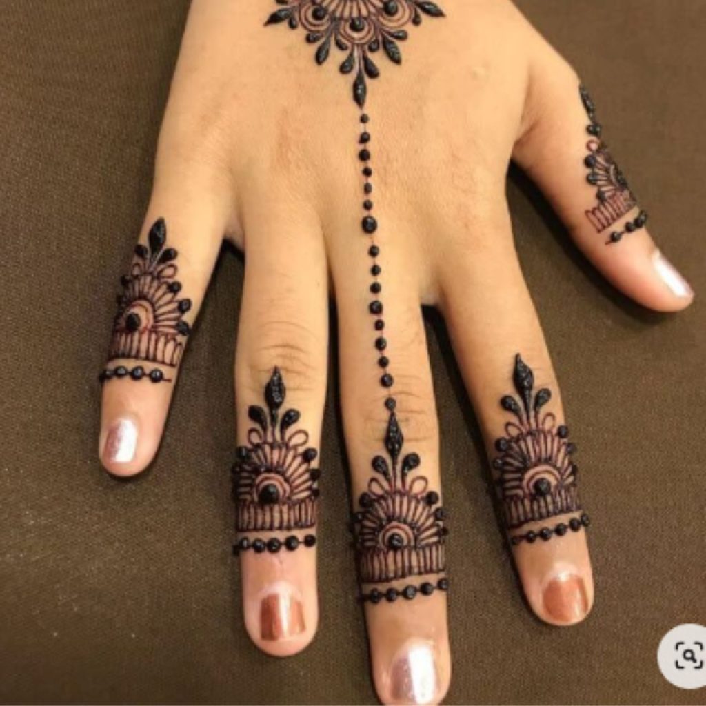 Elegant Finger Mehndi Design