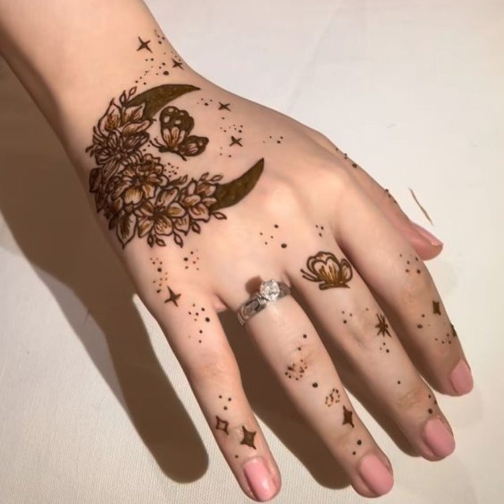 Mirage Chand Mehndi Design For This Eid