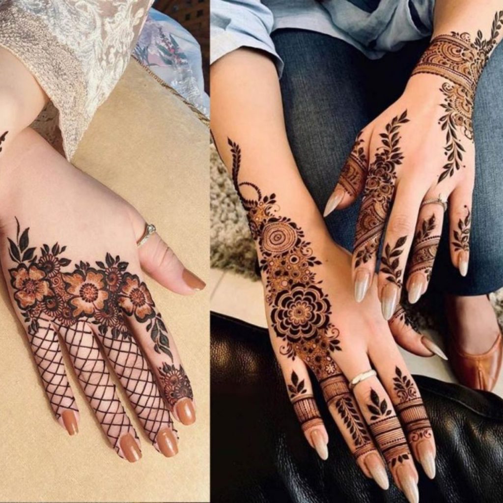 Traditional Back Hand Mehndi Designs For Bridesmaids
