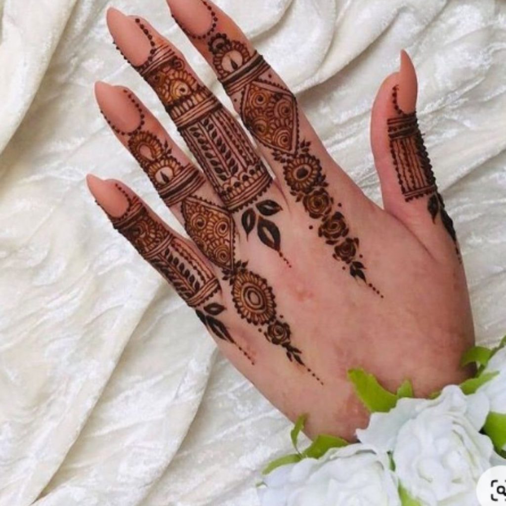 Unique Mixed Pattern Henna