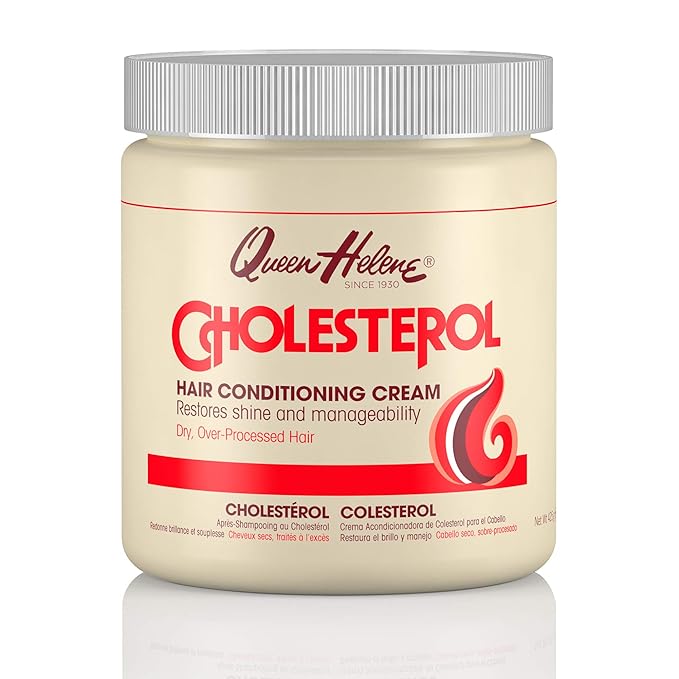 Queen Helene Cholesterol Hair Conditioning Cream for restore shine on dry and over-processed hair