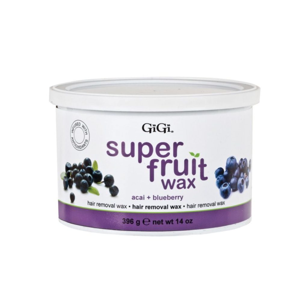 GiGi Super Fruit Wax For Face acai+ blueberry 396 g net wt 14 oz